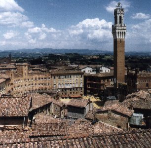 Blick über Siena